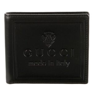 EUC! Gucci Embossed Black Leather Wallet/Card Holder
